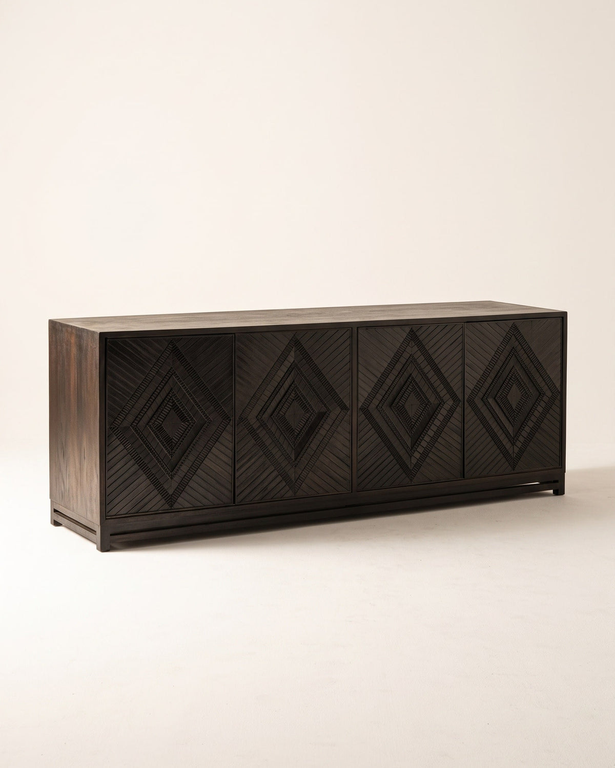 Wirikuta Sidboard Handcrafted Ebonized Solid Oak by No Age Studio LLC | The Oblist