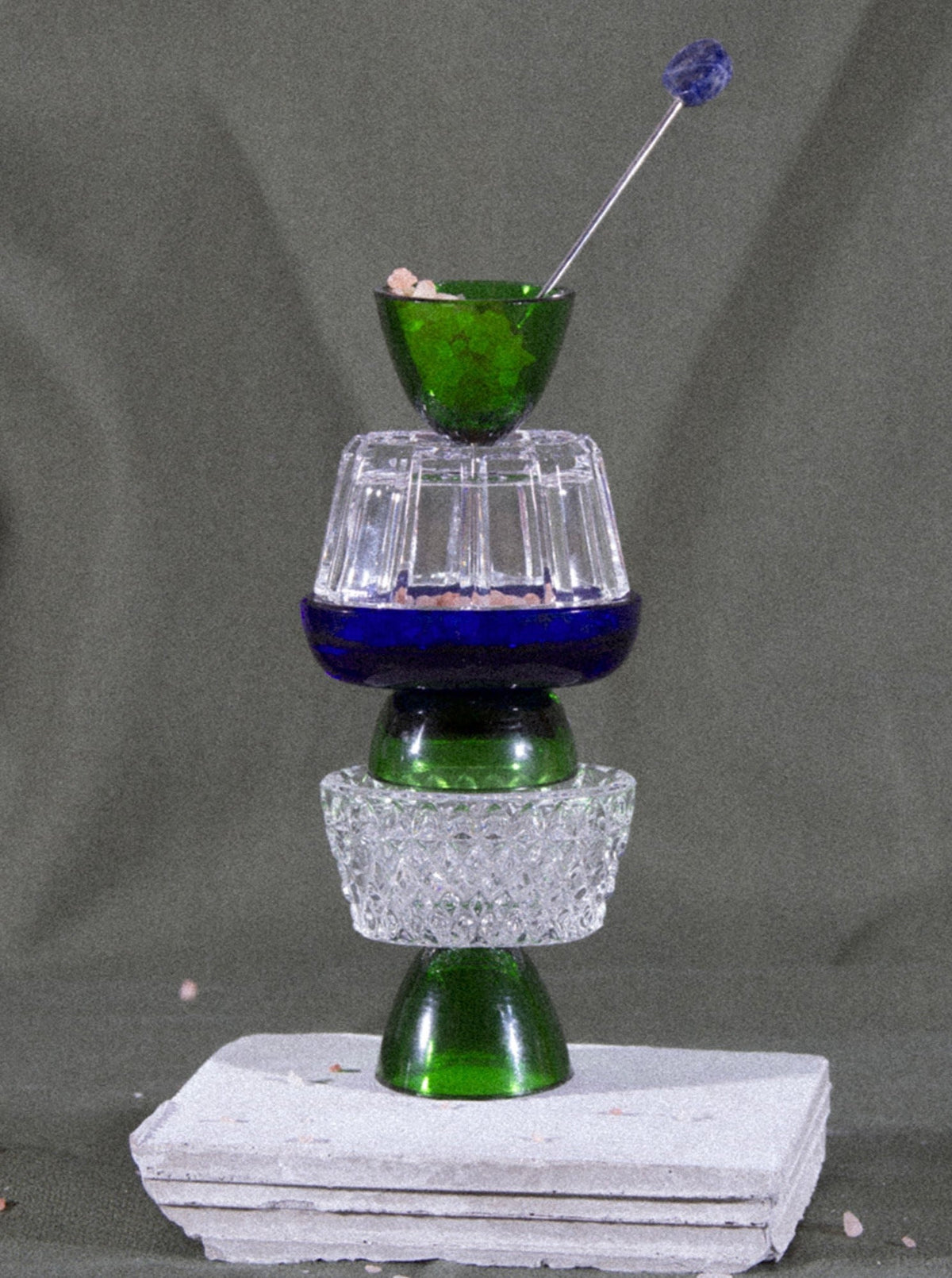 Diamantino Salt Cellar Green by Natalia Criado | The Oblist