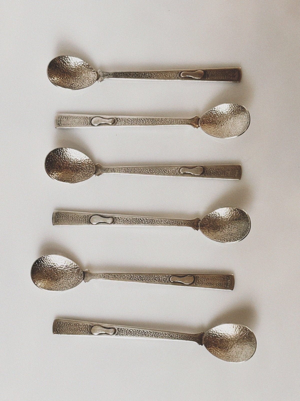 Mid Century Silver Spoon Set of 6, Poland by Huerto | The Oblist