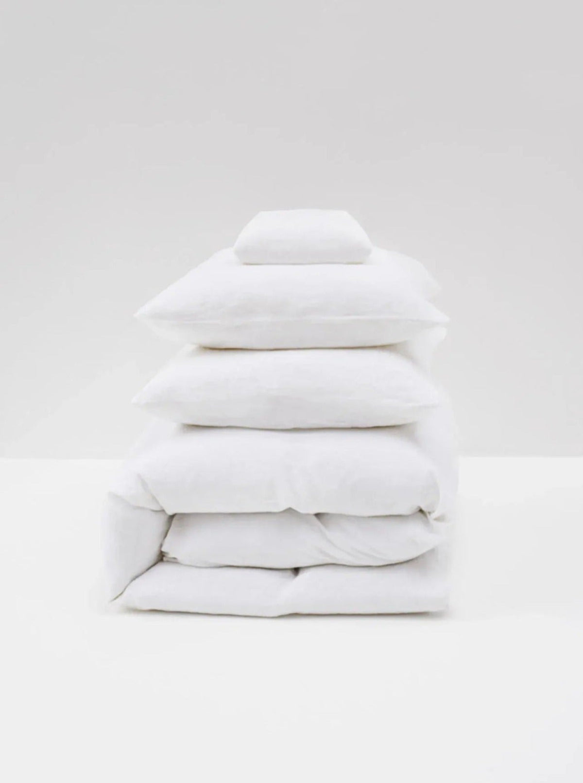 White Washed Linen Bed Set by MOST | The Oblist — soft white linen material