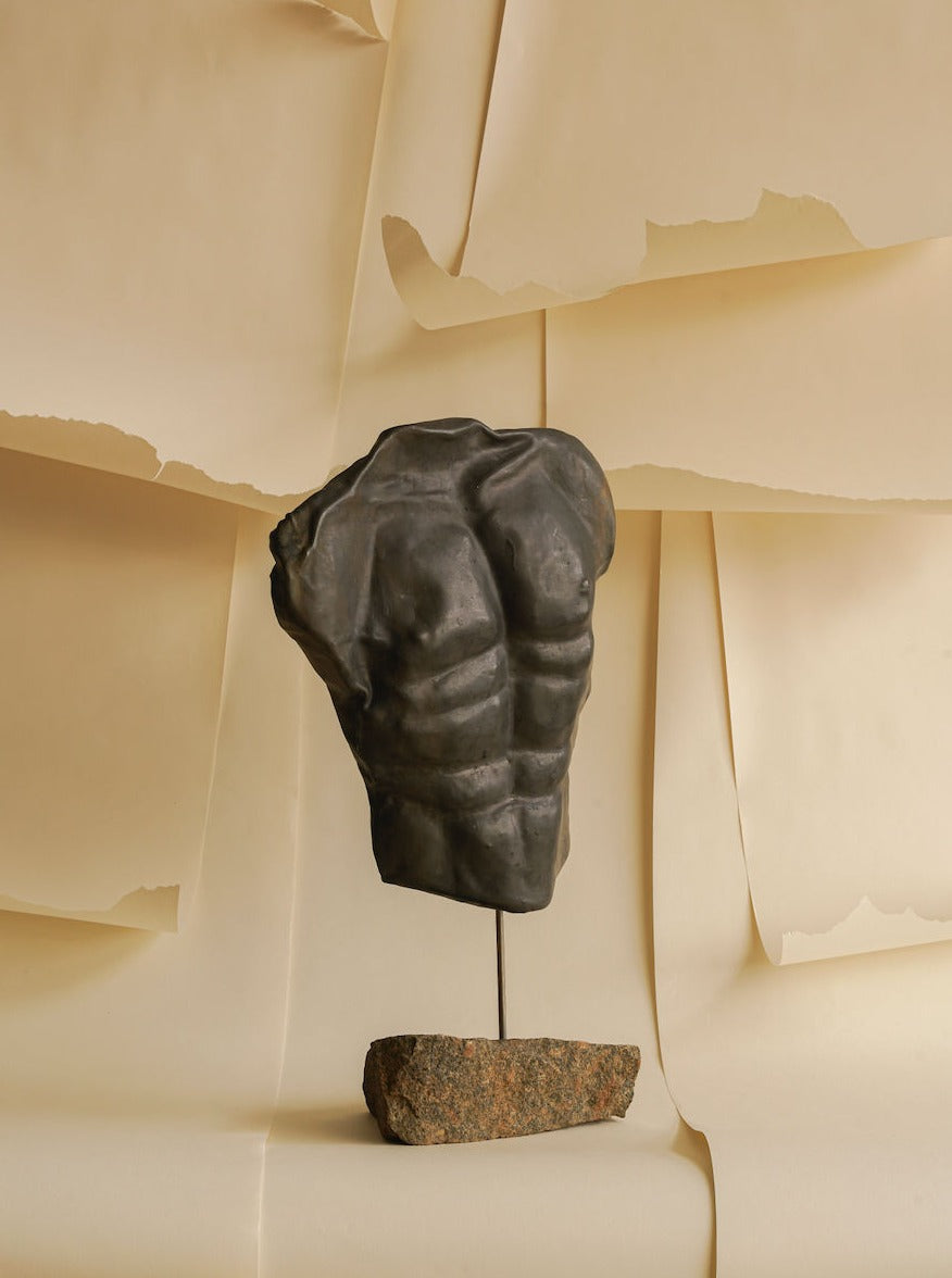 A realistic and detailed handcrafted defined torso sculpture XL product
