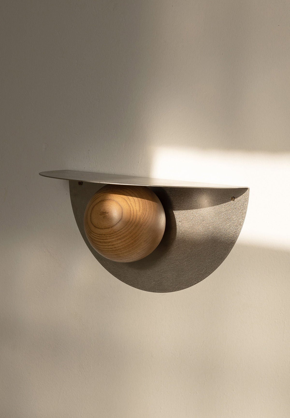 POP' Shelf in Steel and Ash Wood by SALAK | The Oblist — modern steel and wood design