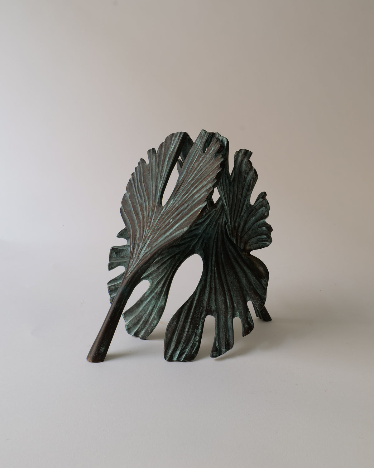 Bronze Sculpture Bernard Jobin by Collection apart | The Oblist — handcrafted green patina finish