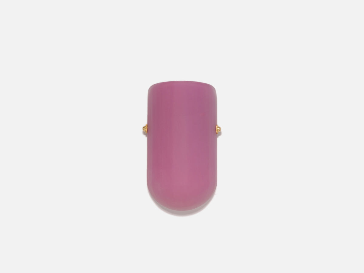 Selene Mezzo Blown Colored Glass Wall Sconce with Etched Finish and Brass Metal Hardware by Bianco Light + Space