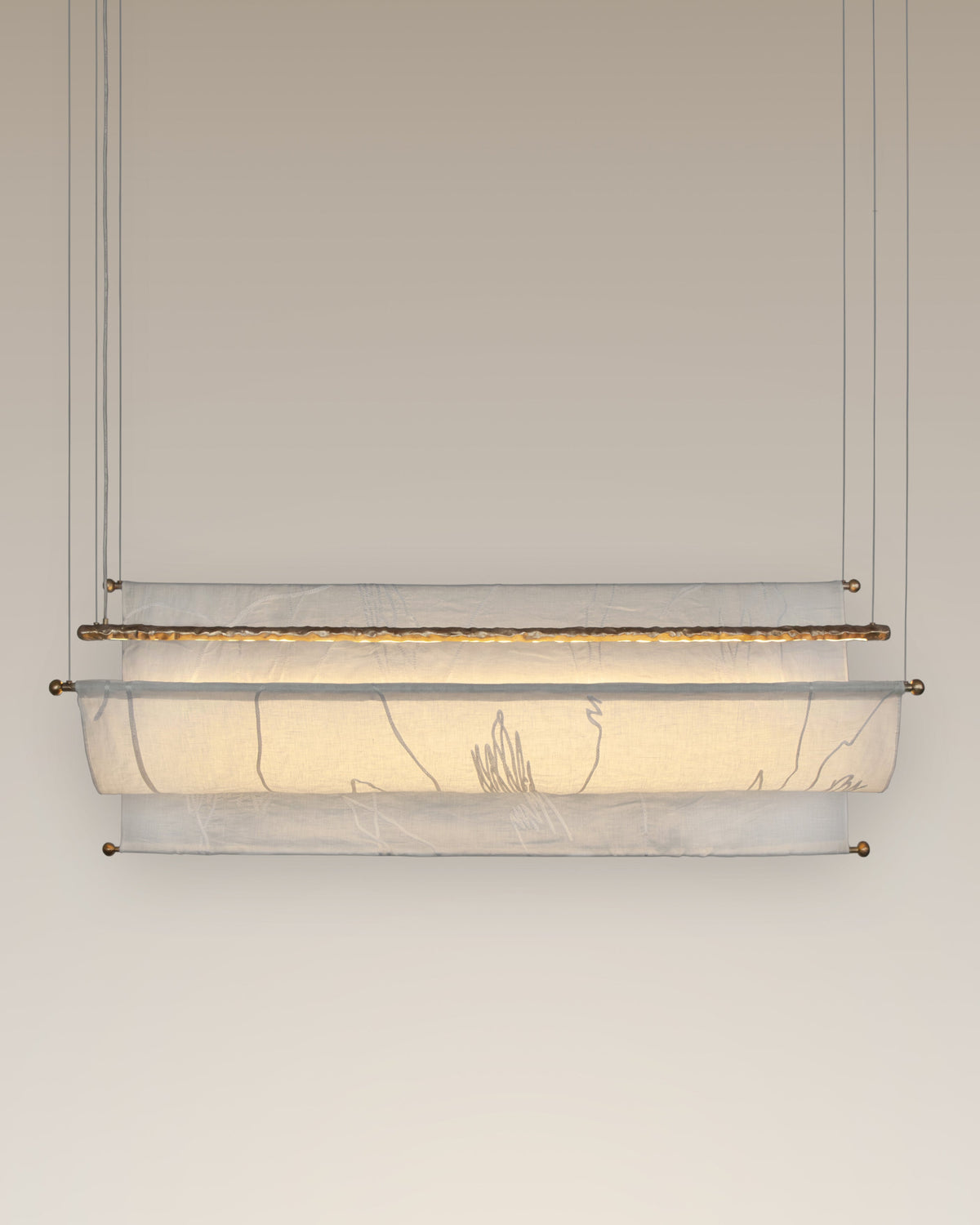 Aria Ceiling by Stem | The Oblist — fabric shade, modern design