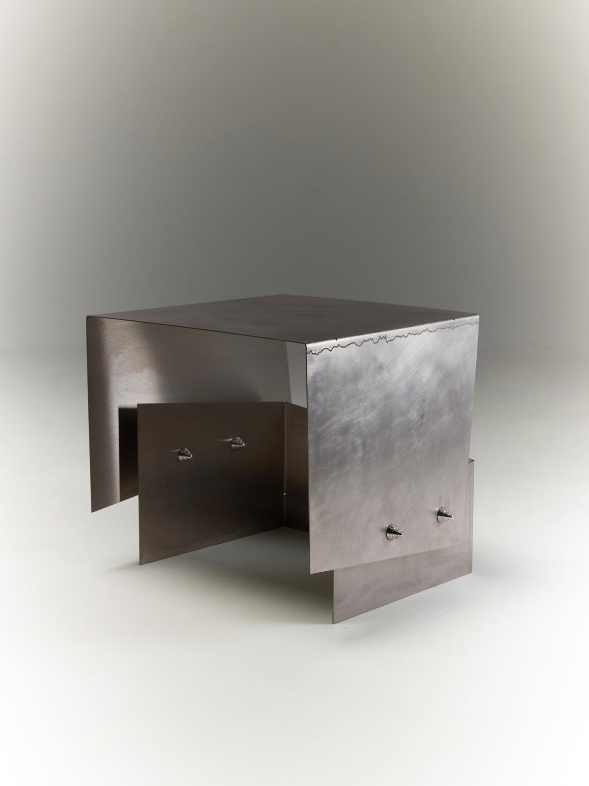 Stainless Steel Side Table by Studio Gypsandconcrete | The Oblist
