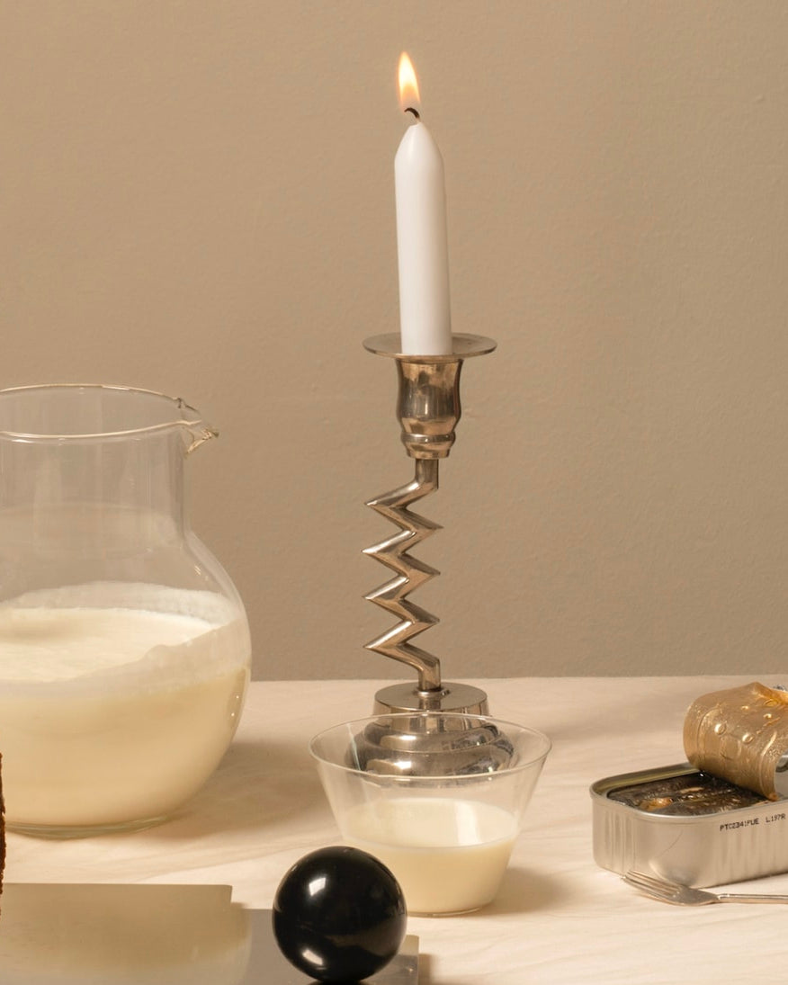Vintage Zigzag candleholder by Les Objets Amsterdam | The Oblist
