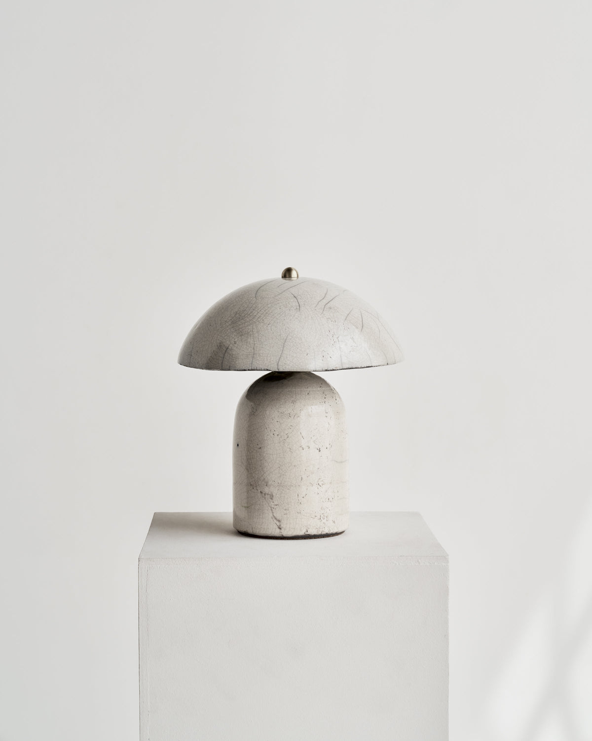 Raku Tera Lamp — close-up