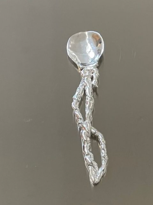 Babette Tea Spoon Sterling Silver: Elegant and durable spoon for stirring and sipping tea