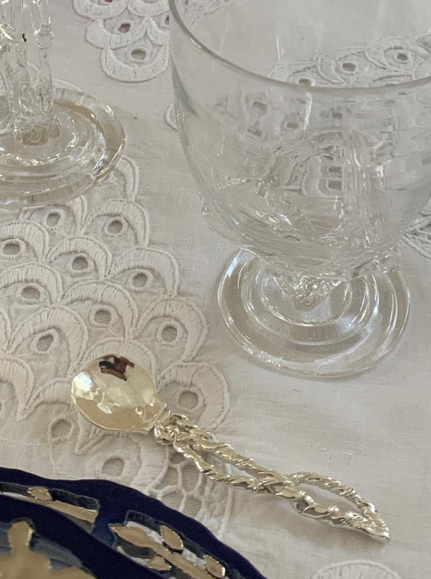 Beautifully crafted Babette Tea Spoon made of high-quality sterling silver