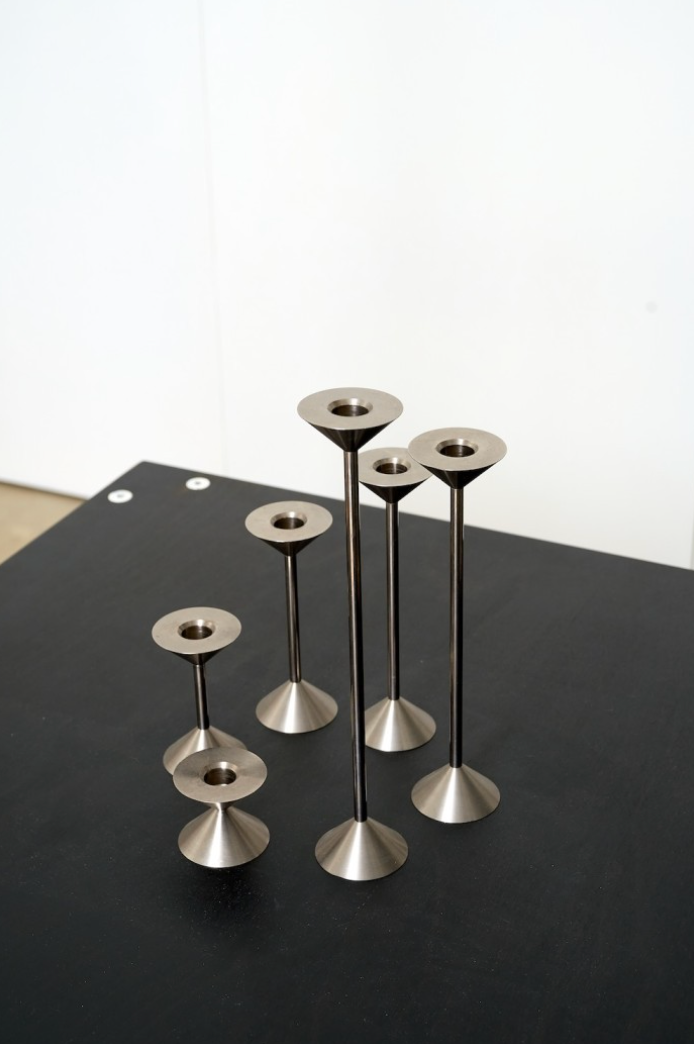 Set of 6 Candlesticks by Heinz Witthoeft