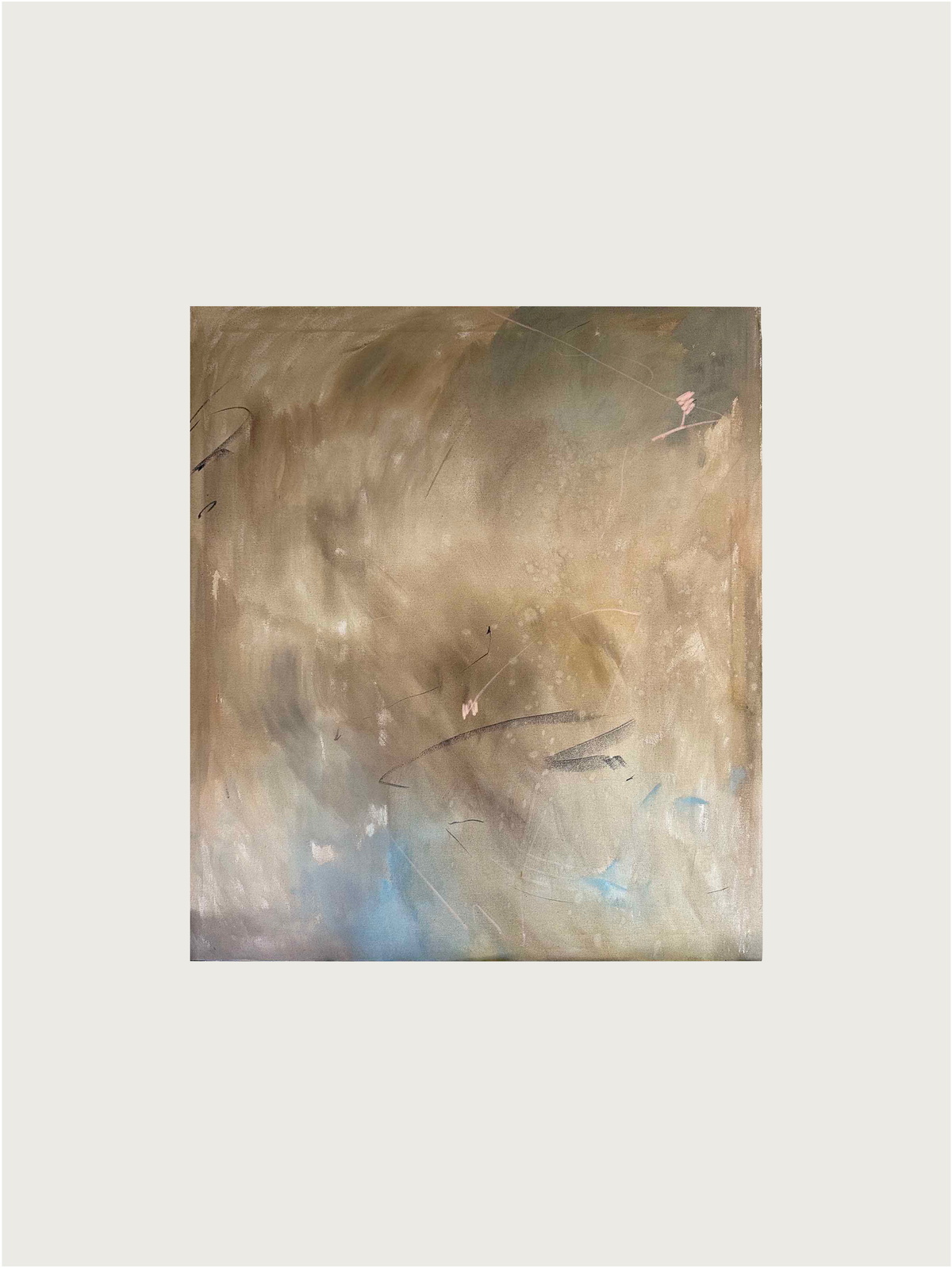 Savana' Painting — close-up of textured canvas surface