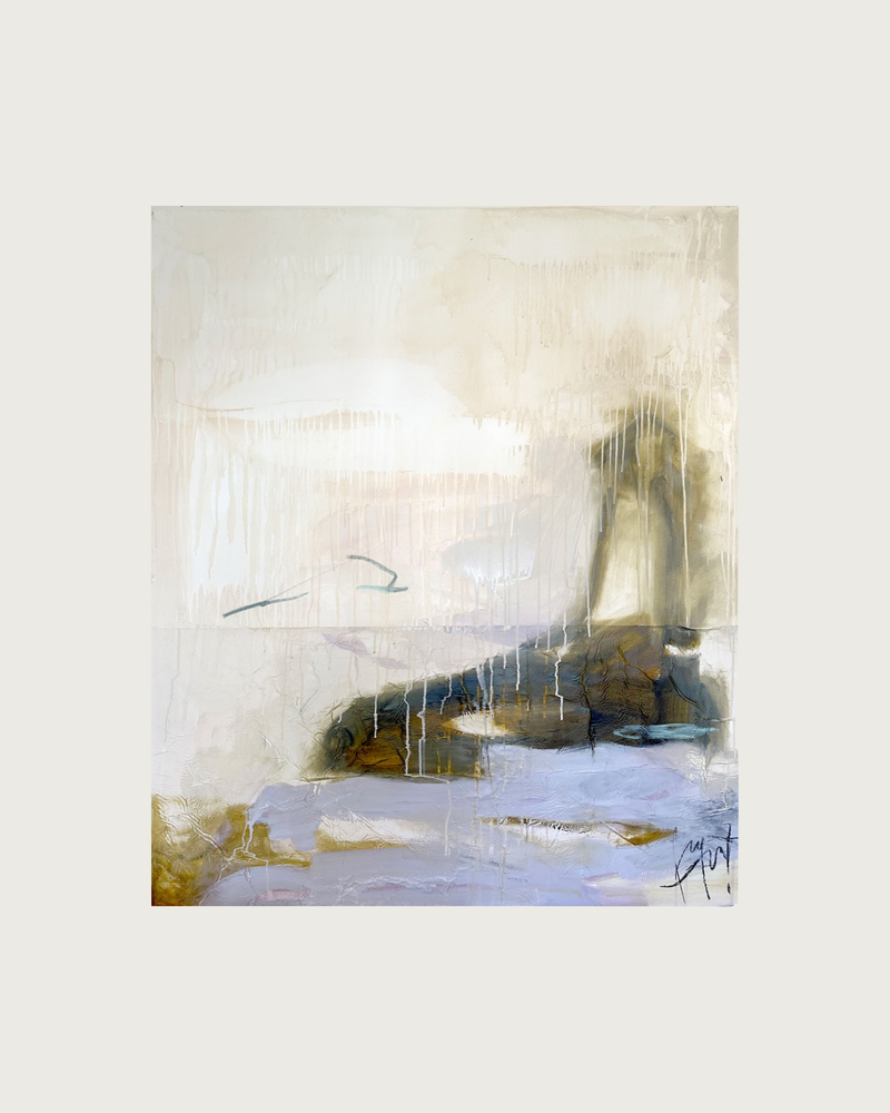 Tonalidades Medias abstract painting by Paula Piquet, muted tones