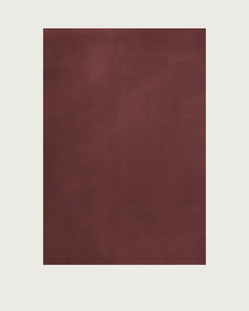 Tapis tissé à la main en laine solide, rouge rubis