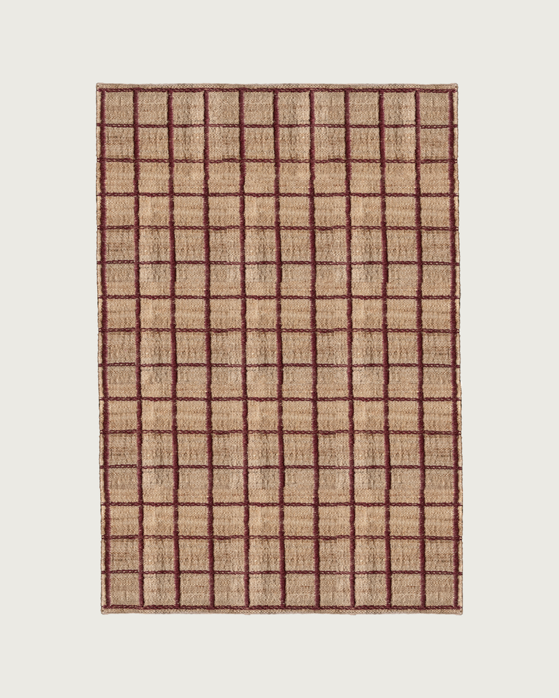 Tapis en jute tressé 'Strata', Bourgogne