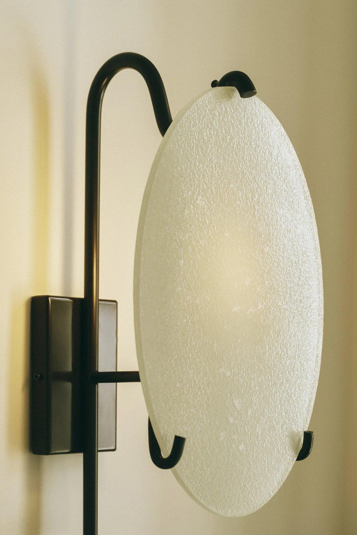 MOON LANTERN - WHITE GLASS — side angle