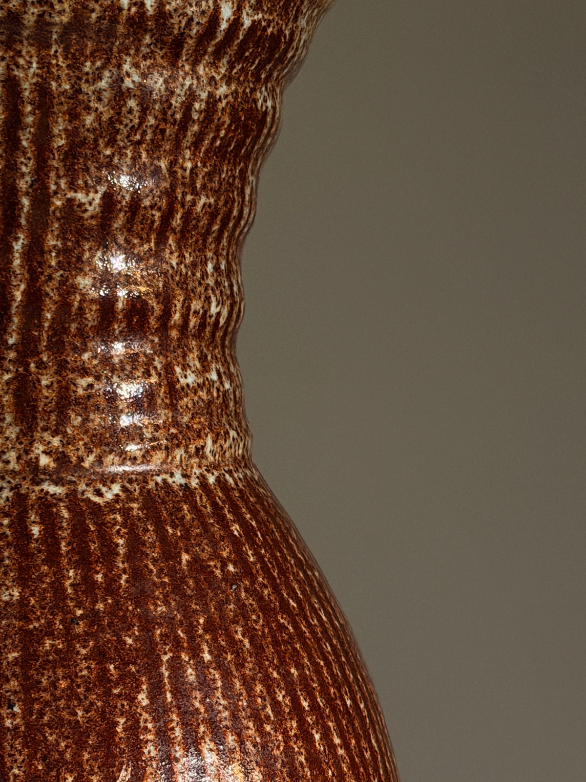 Large ceramic vase by Les Potiers d’Accolay, France, 1950 — side angle