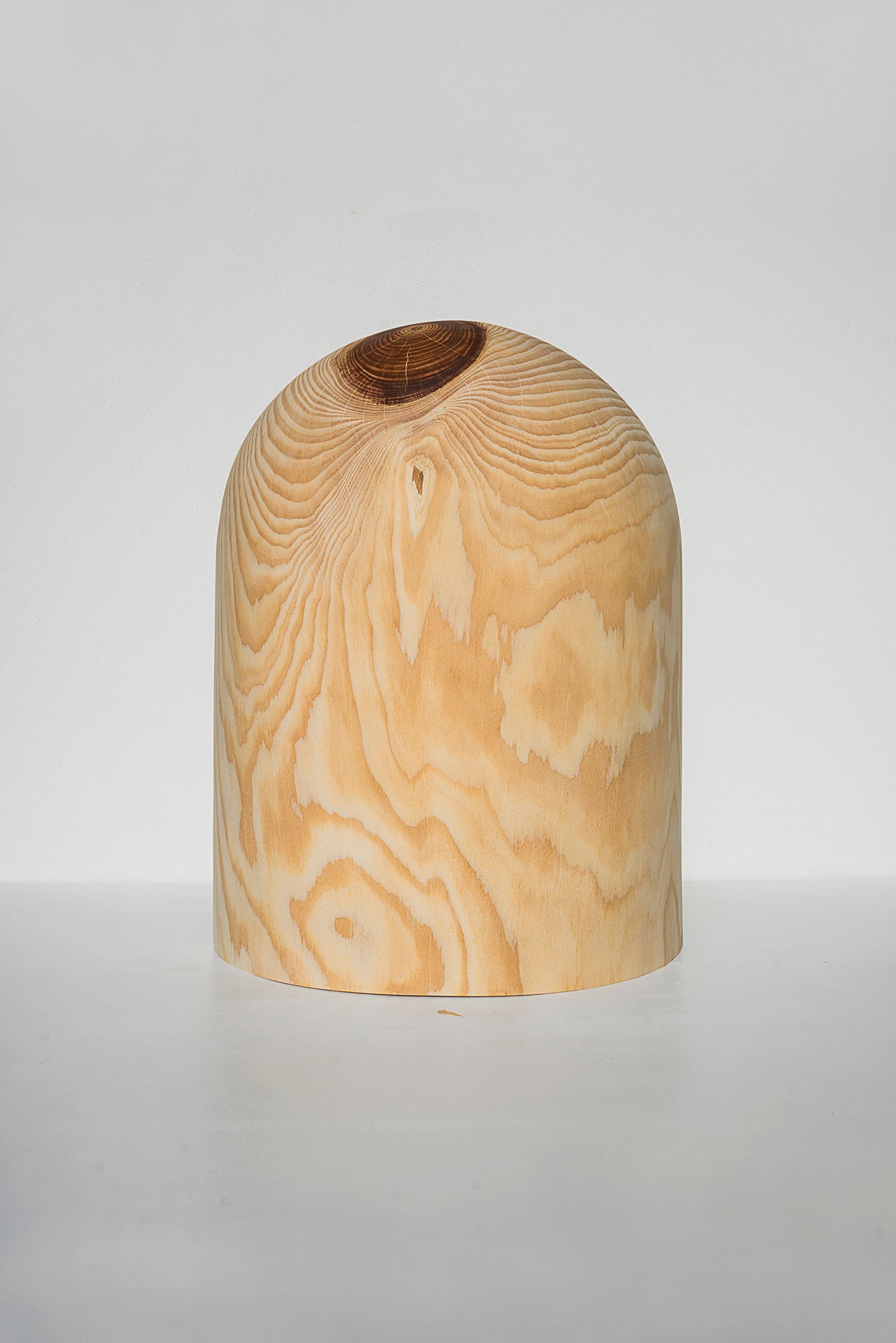 Sculptures — back view of natural wood grain finish