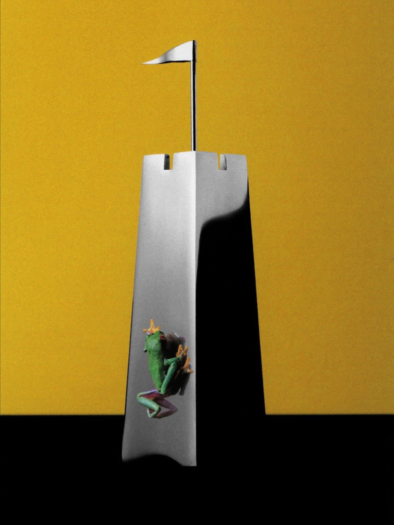 La Tour Prend Garde, Kristian Gavoille, 1991 - Ashtray in Cast Aluminium. by Ardi | The Oblist