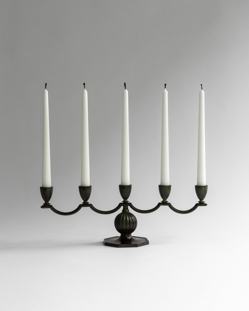 Art Deco Bronze Candelabra by GAB, Sweden, 1930s by Spigel | The Oblist