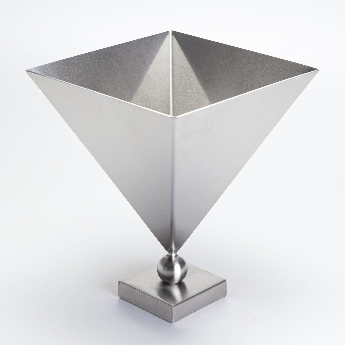 Stainless Steel 'Vasen' Vase — detail view