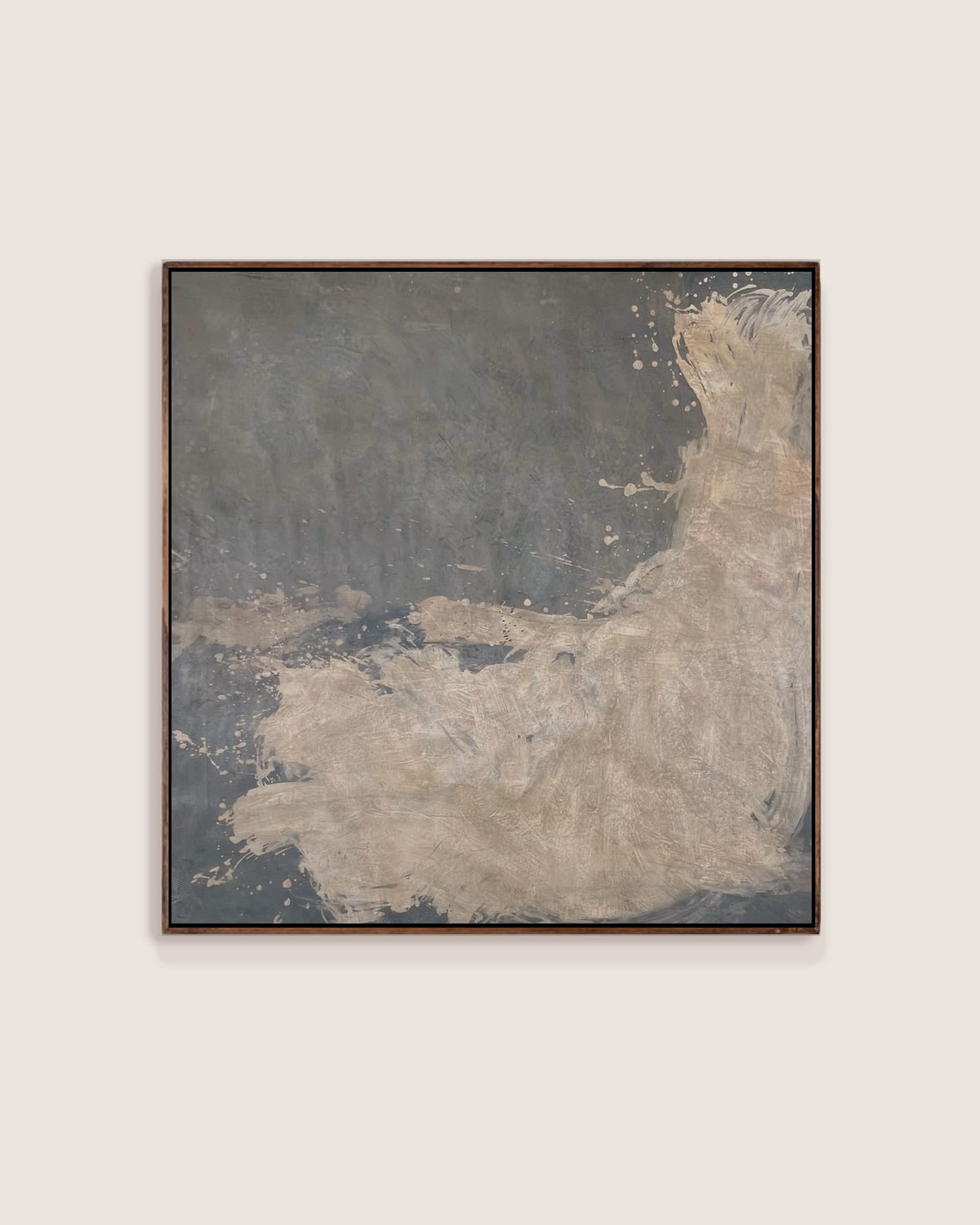 "Immersion" Large Painting in Oil, Charcoal, Acrylic and Pigments on Canvas by Médecine | The Oblist
