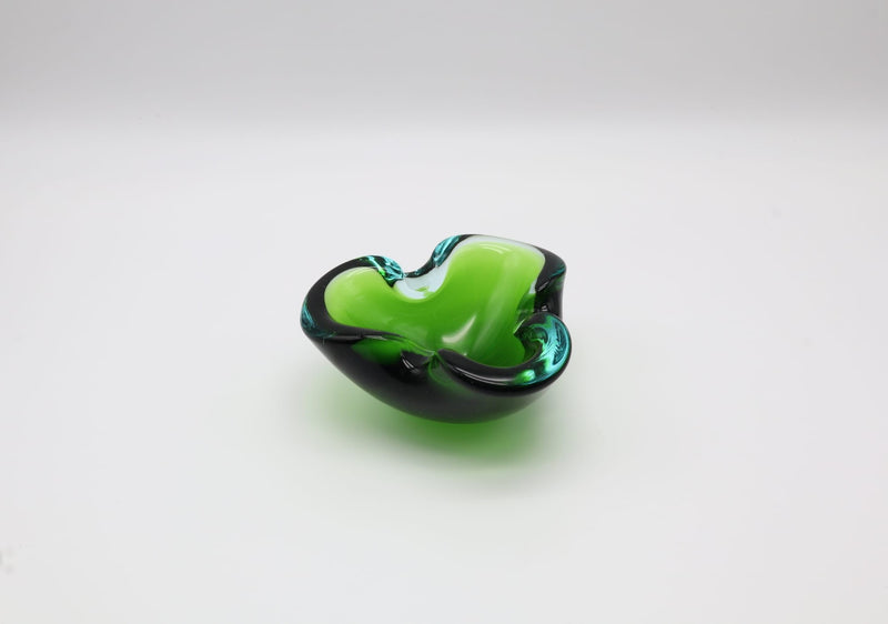 Mid-Century Murano Sommerso Glass Ashtray / Vide-Poche – Italy, 1960s by Forma Finds | The Oblist