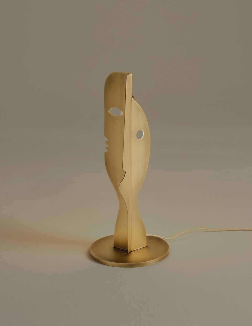 Deramo Lamp by Animate Objects | The Oblist — brushed brass finish, modern design