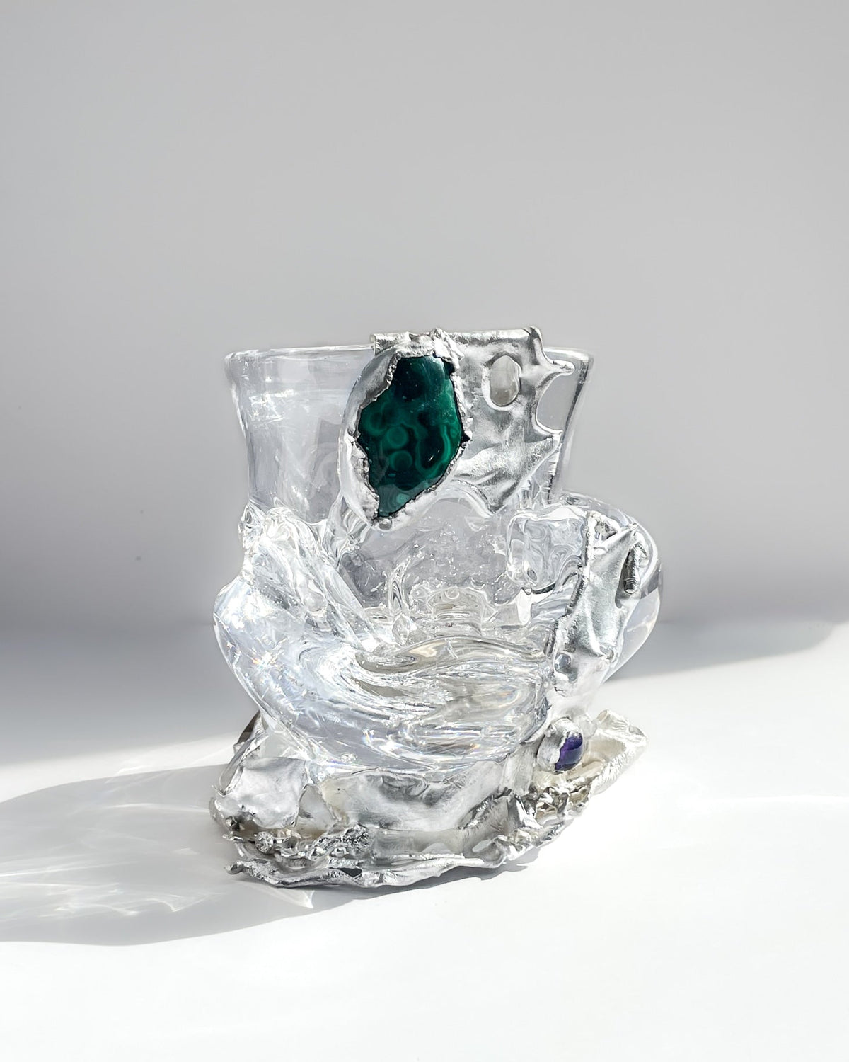 Jewelled Bowl X Lindsey Fontijn by Szkło Studio | The Oblist — clear glass, artisan design