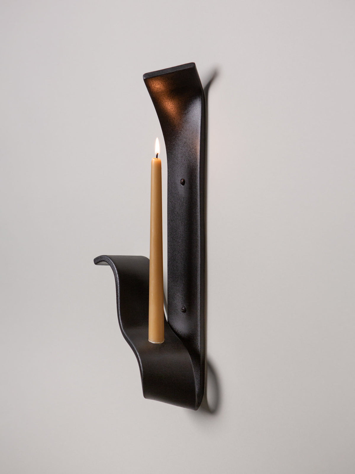 Moonara Candle Sconce, Left — lifestyle setting