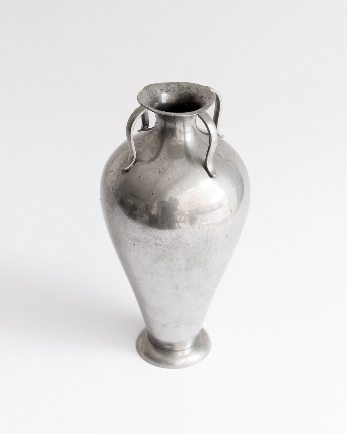 Art Deco Pewter Vase by C.G. Hallberg, Sweden, 1932 — lifestyle setting