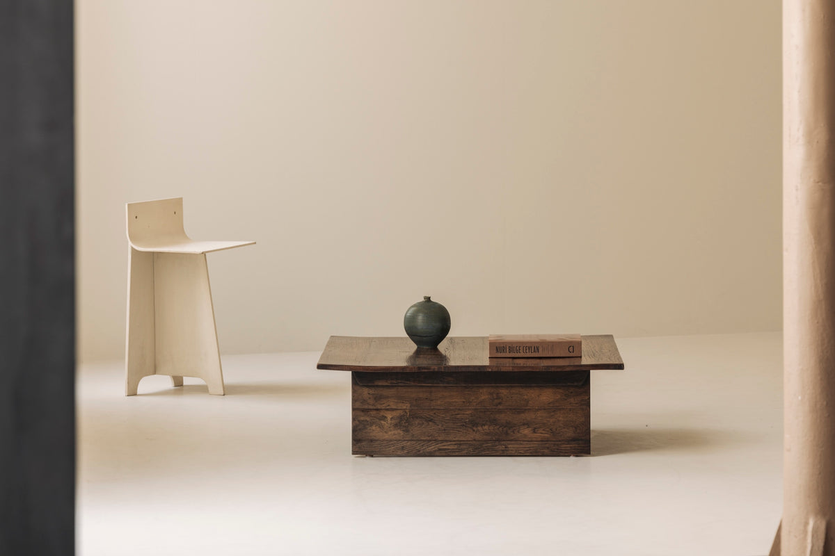 Decorative Sculptural French Off-White Plywood Accent Chair, 1940s by Modern Living | The Oblist