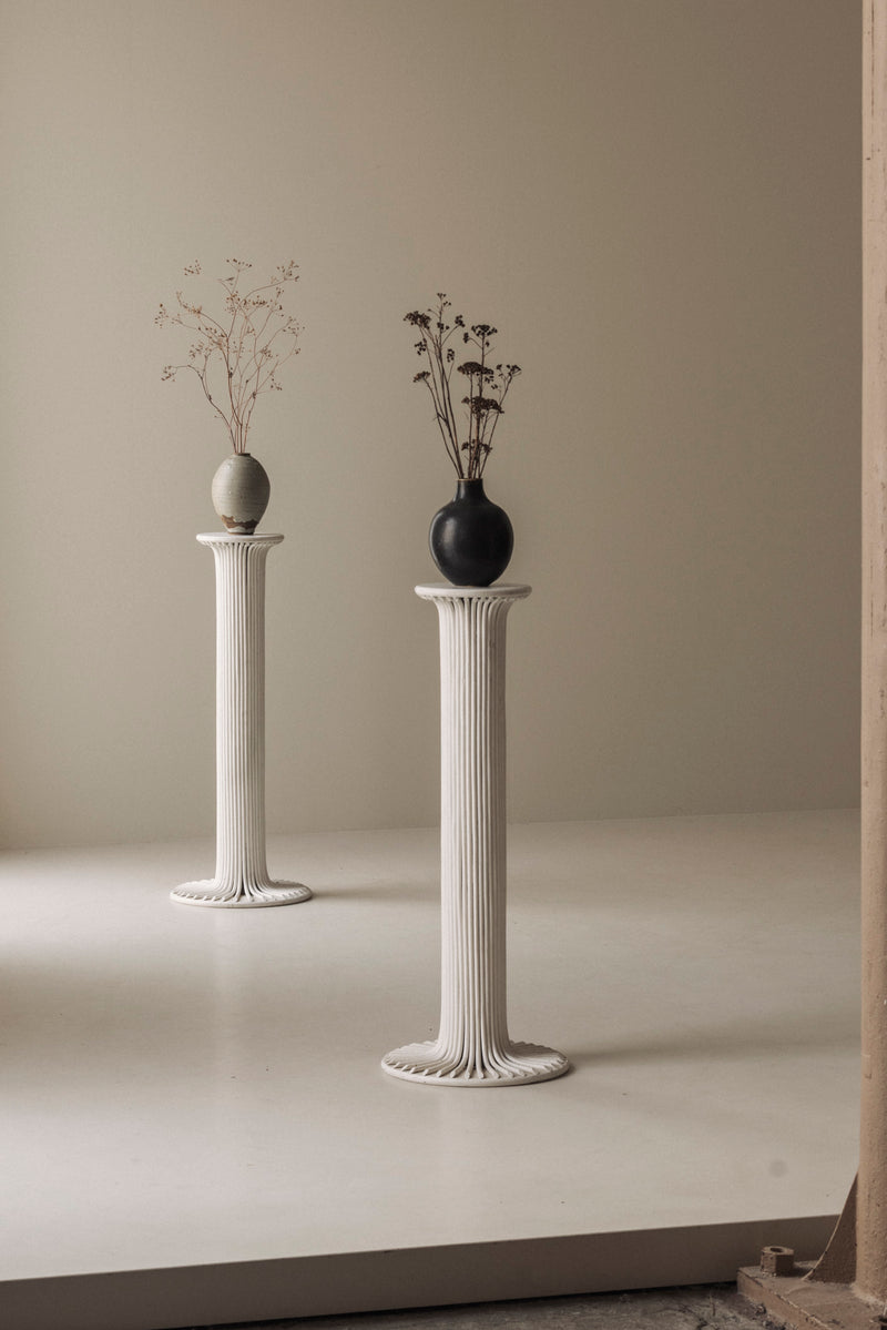 Pair of Sculptural Bamboo Pedestals, Italy, 1960s by Modern Living | The Oblist