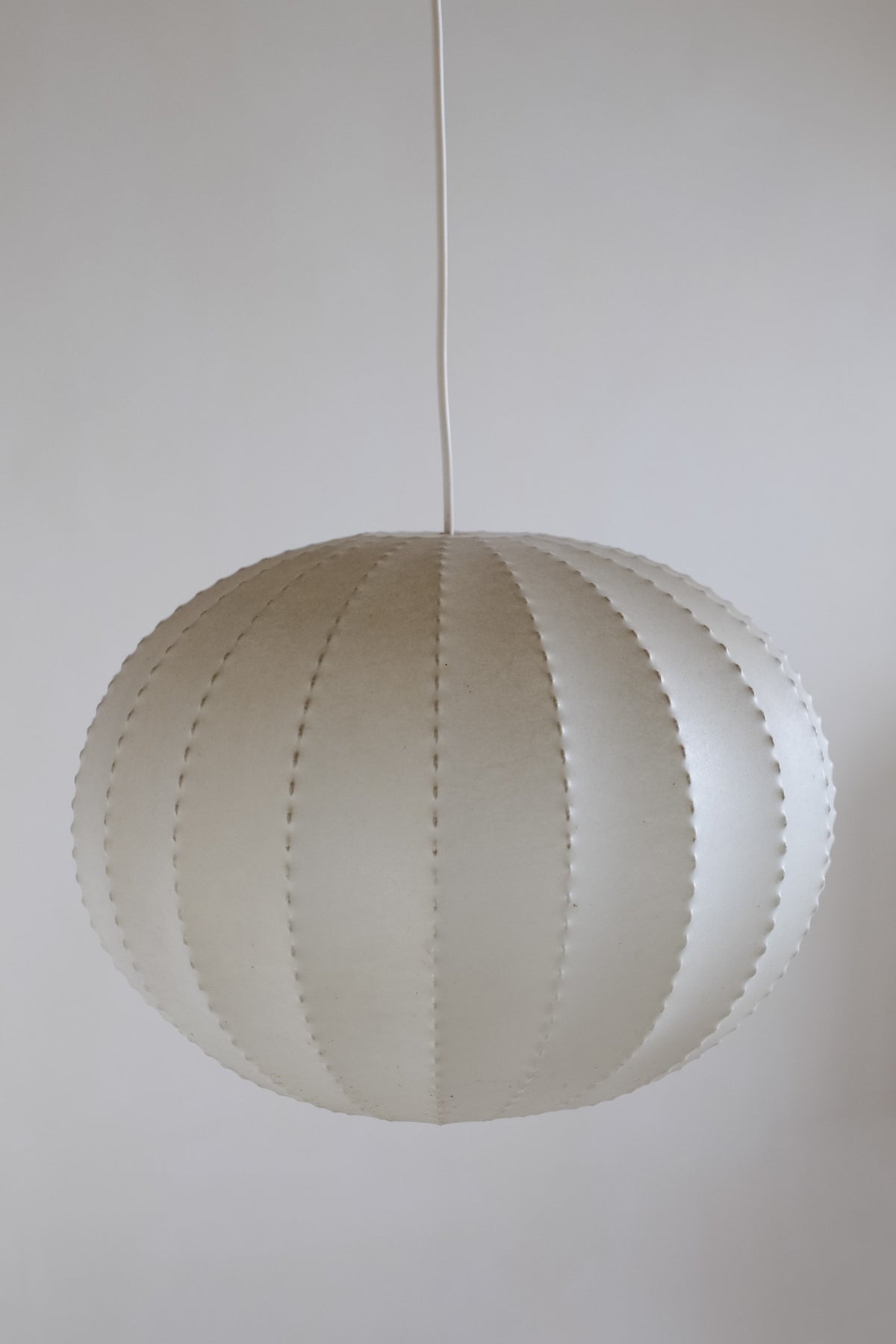 Cocoon Lamp 1960s — pendant light in neutral setting
