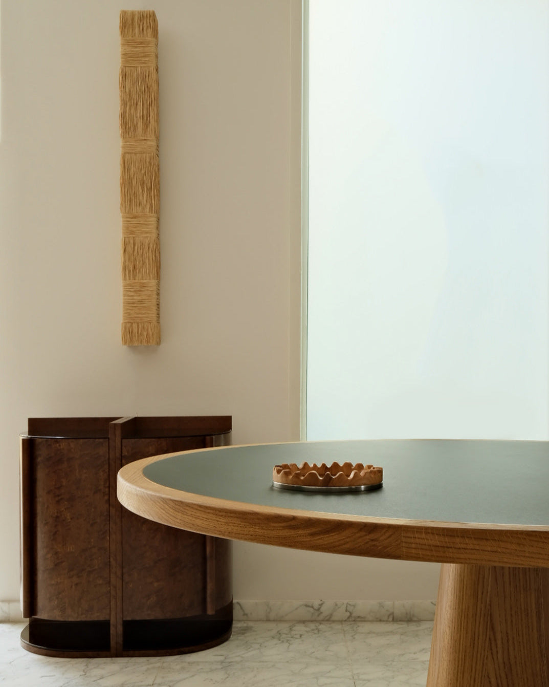 Yves Side Table / Cabinet (modular), in maple — detail view