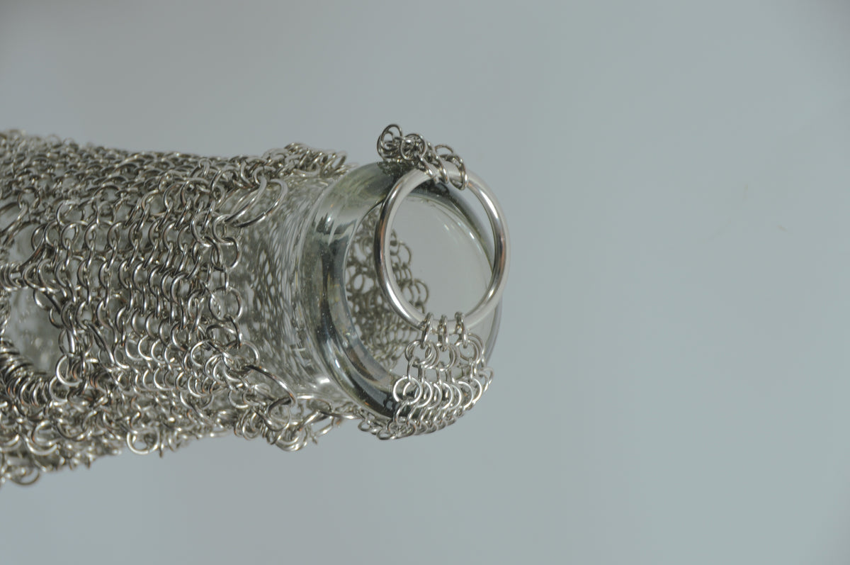 Floating Chainmail Vase  — lifestyle setting