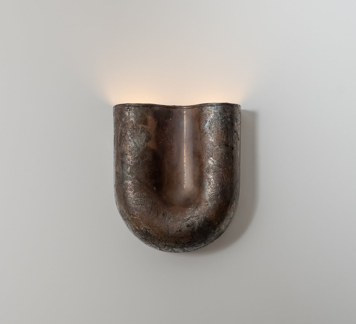 Onda Raku Copper Wall Sconce — in context