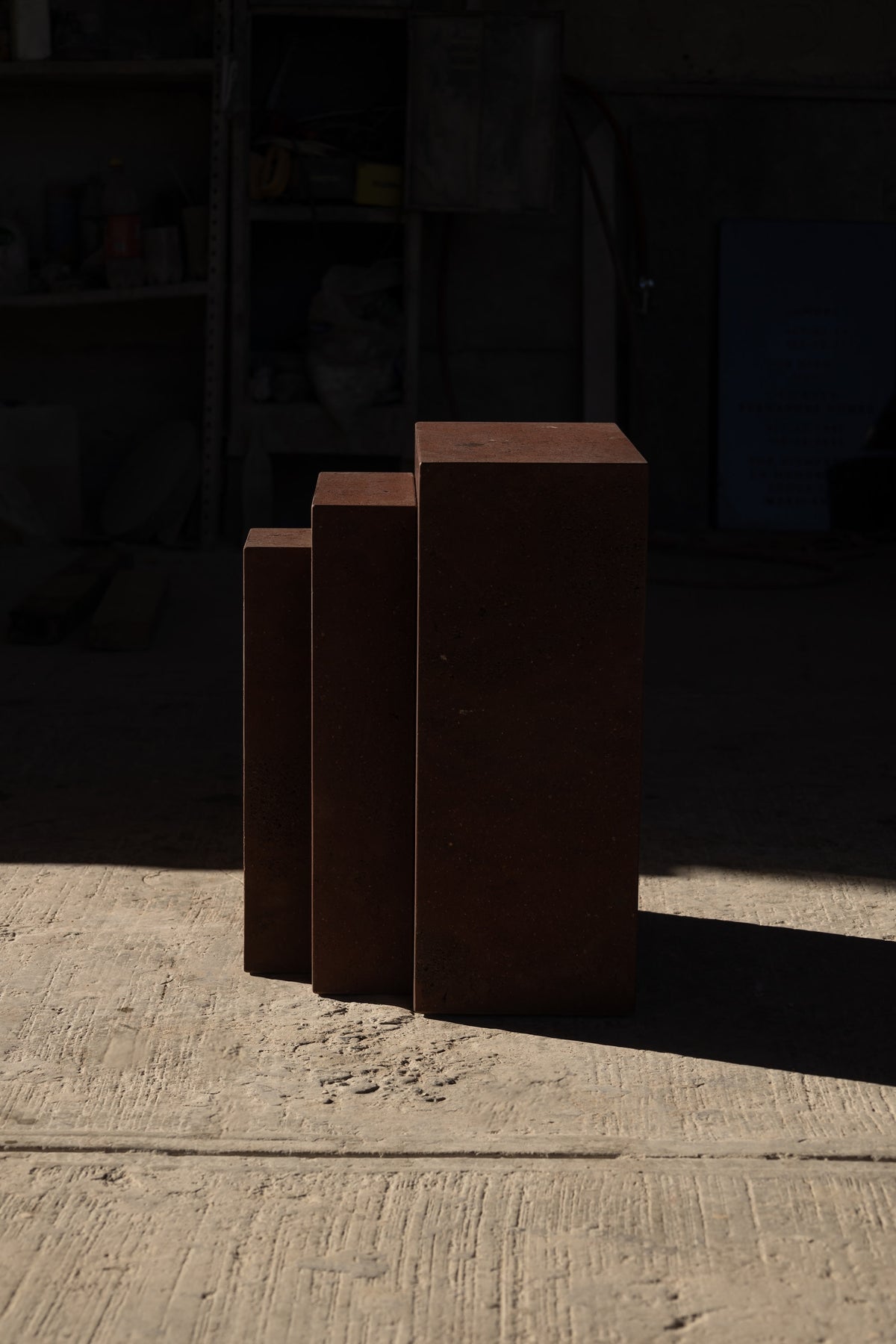 'Coa' Side Table Tezontle — lifestyle setting