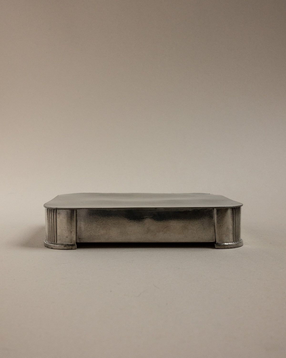 Mid-Century Art Deco Style Pewter Jewelry Box by GAB, Sweden, 1950 — lifestyle setting