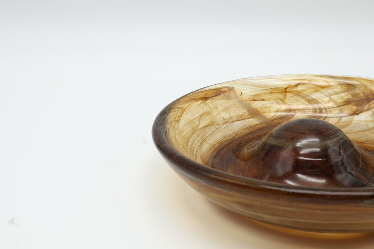 Vintage Model 868 Glass Bowl by Michael Bang for Holmegaard, Denmark (1975) — lifestyle setting