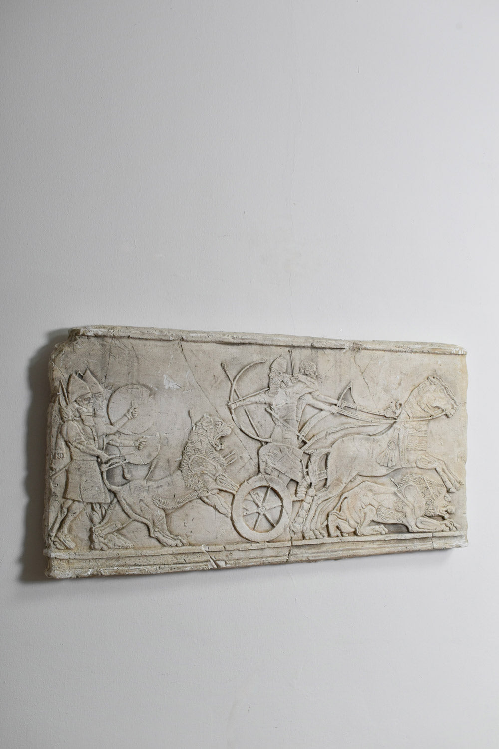 Antiquity Cast Wall Plaster Low Relief, 1960s — detail view