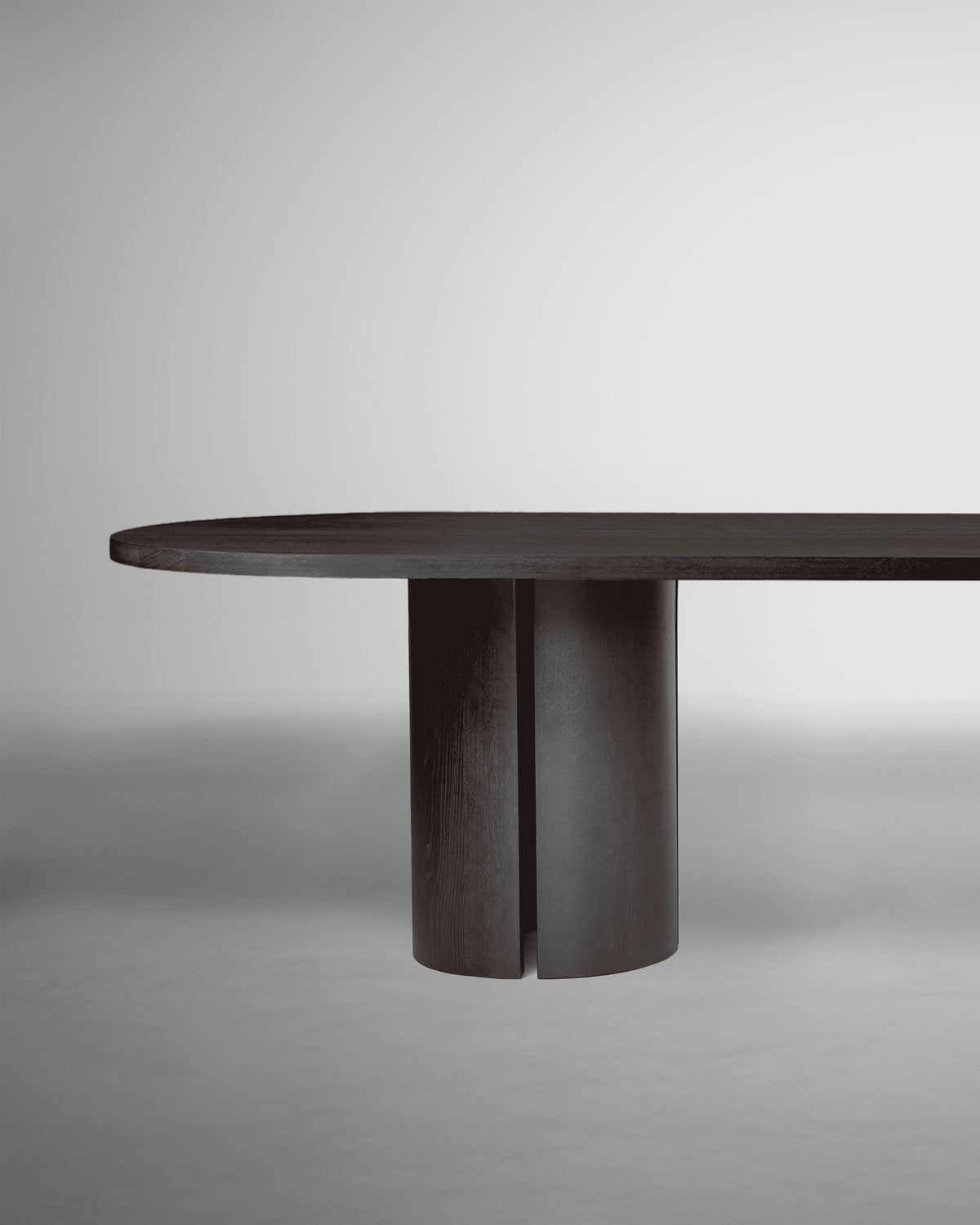 Aperta Table - Capsule - Double Base — side angle