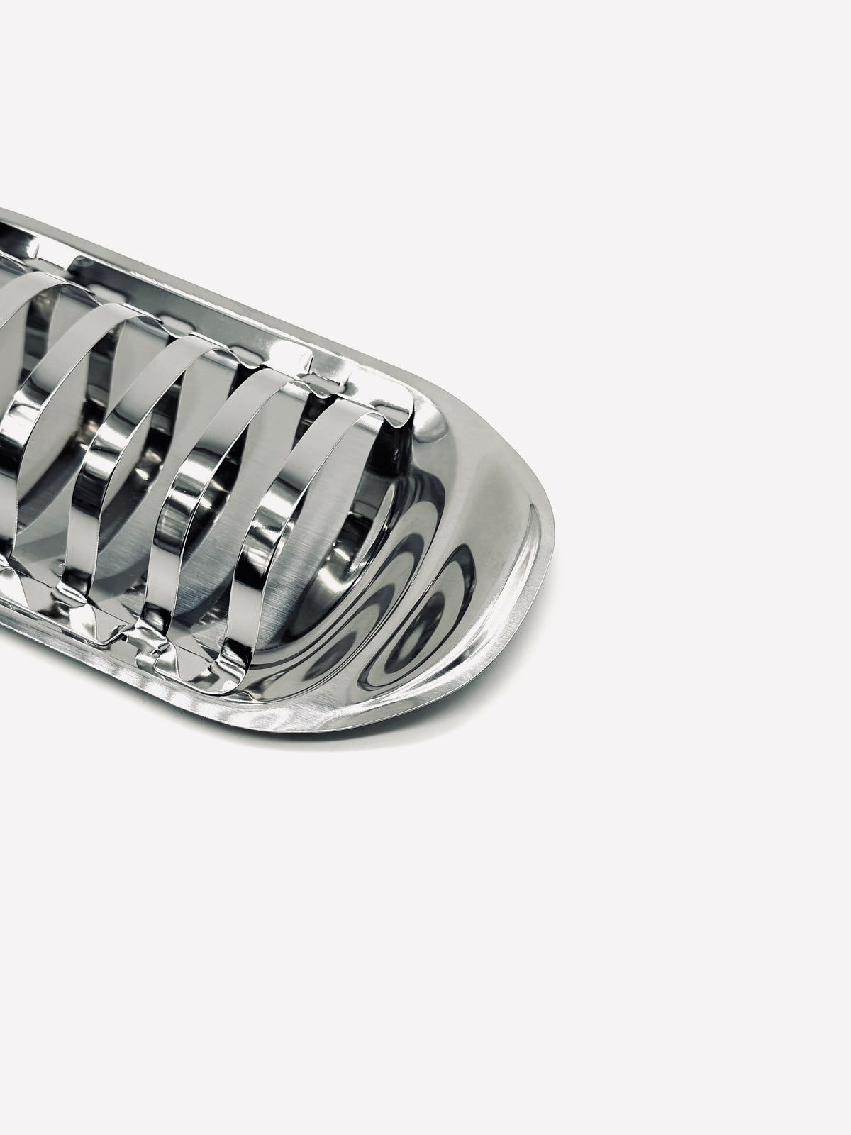 Stainless Steel Toast Holder — close-up of polished metal surface
