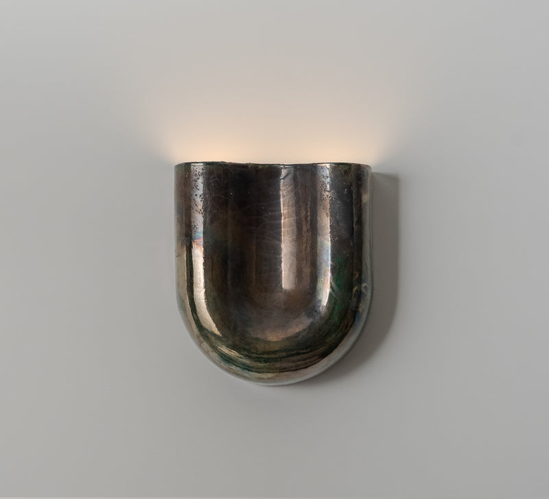 Onda Raku Copper Wall Sconce by Arrived Aliens | The Oblist