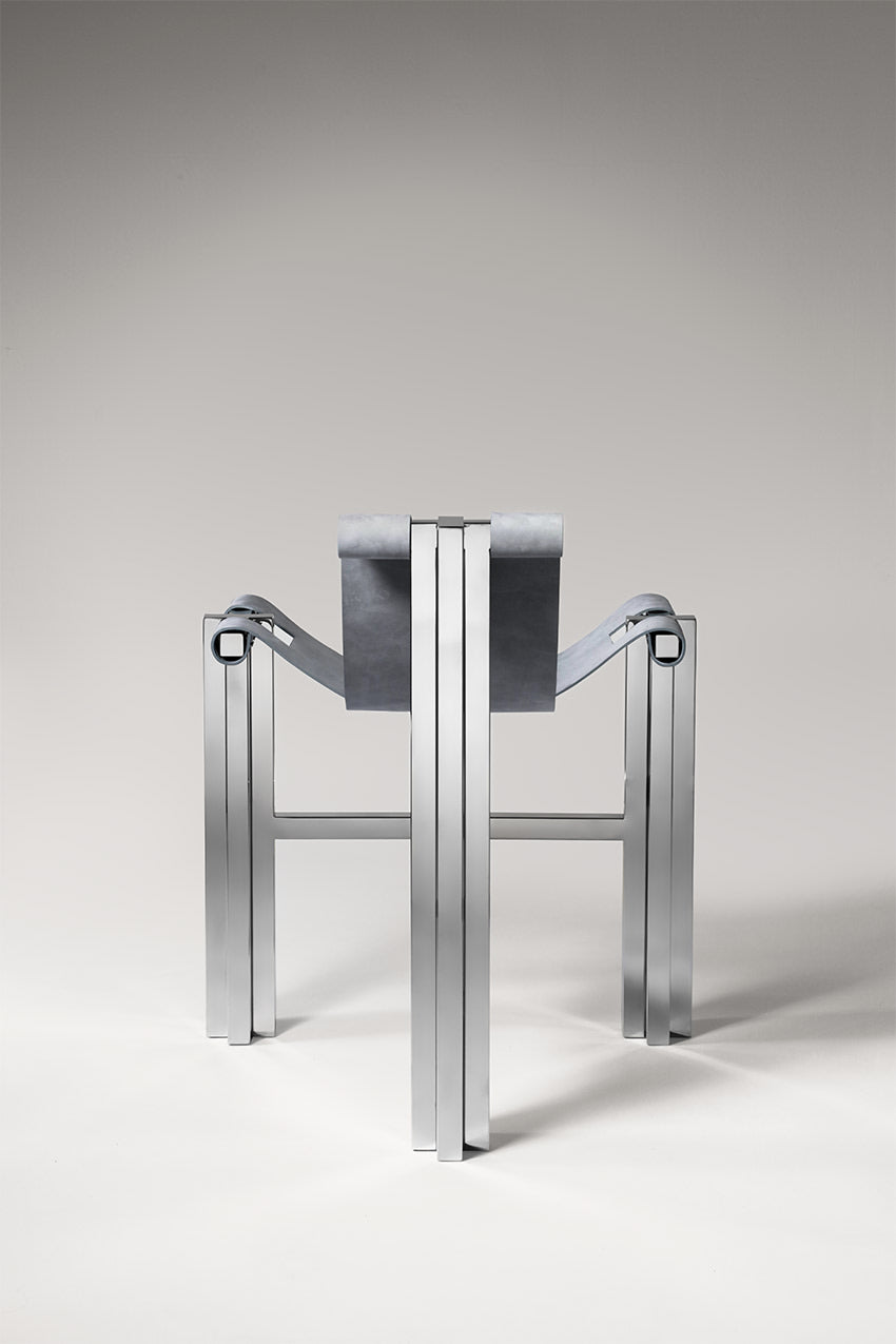 Tripodal Armchair — close-up