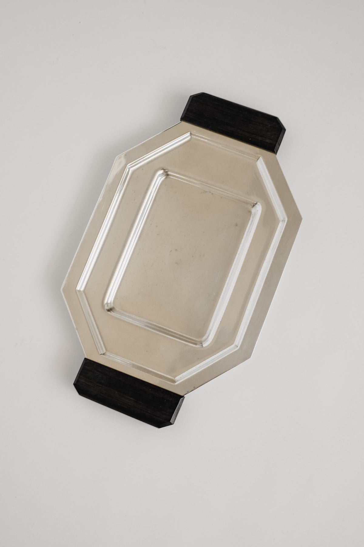 Elegant Art Deco Serving Tray — side angle