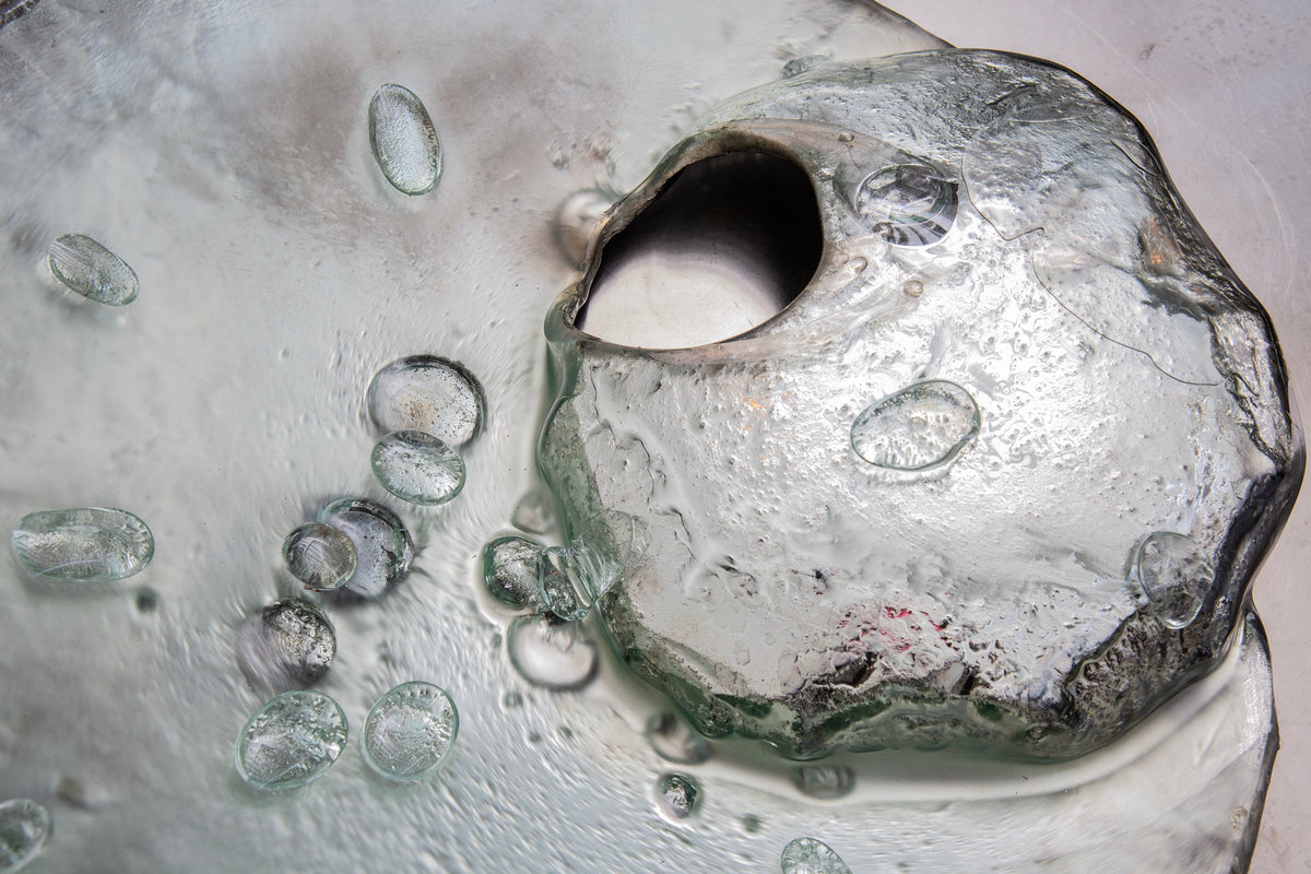 ‘Lunar Fantasies’ Sculptural Glass Centrepiece Diptych — alternate view