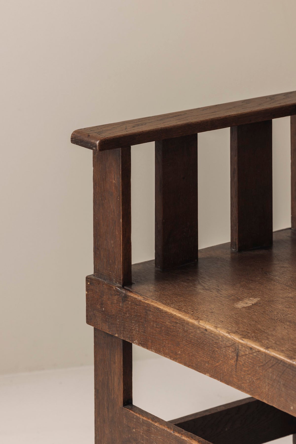Rare French armchair in solid oak, early 1930s. — view 10