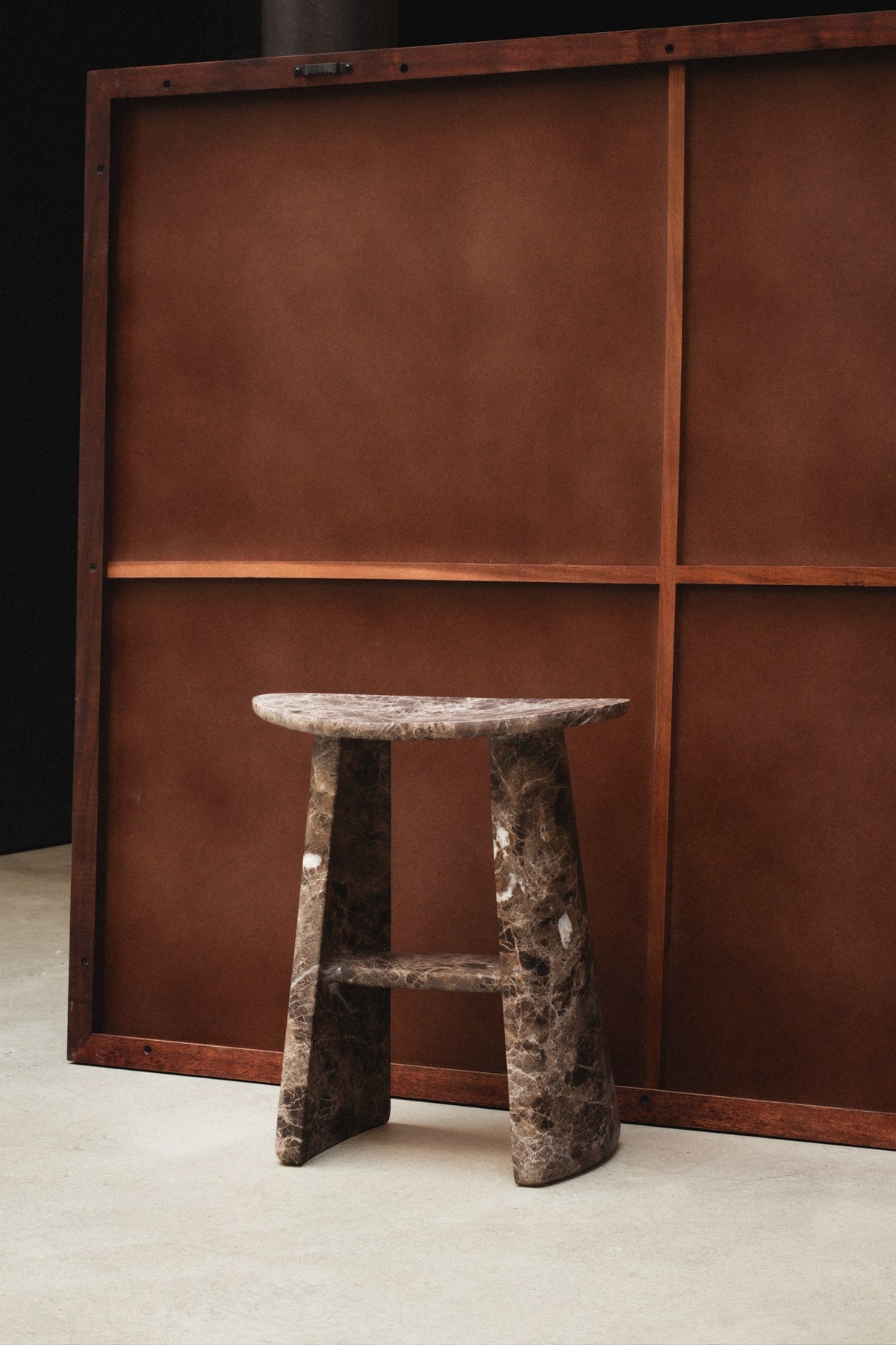 Marble LEIRIA stool by Studio Flavien Delbergue | The Oblist