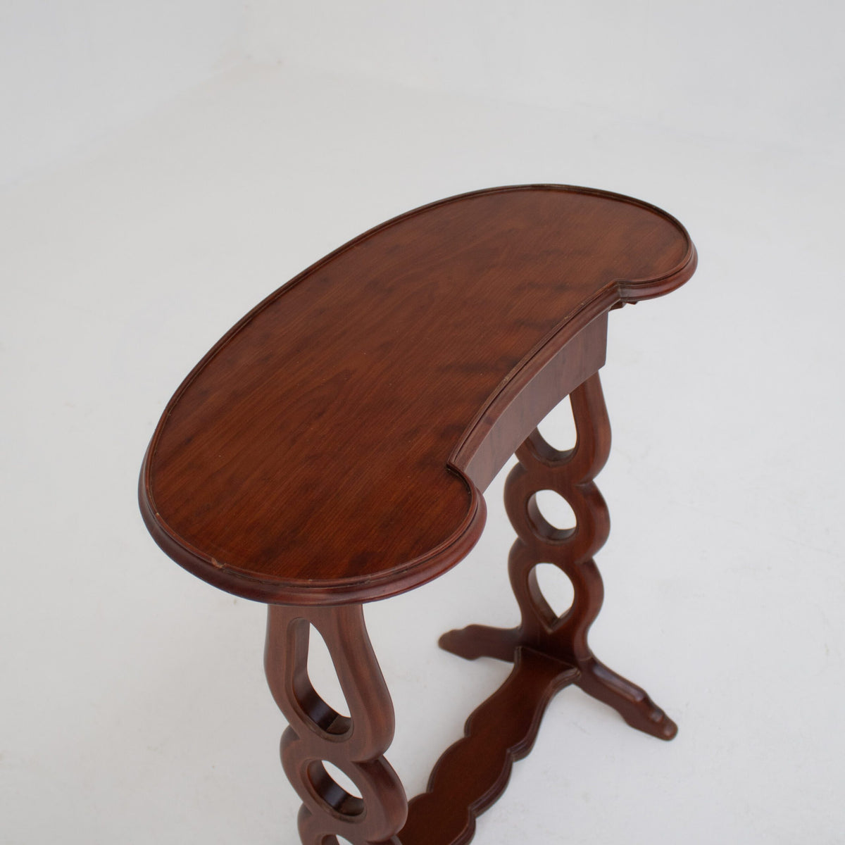 Michel Briard Sculptural Mahogany Side Table with Drawer — additional view